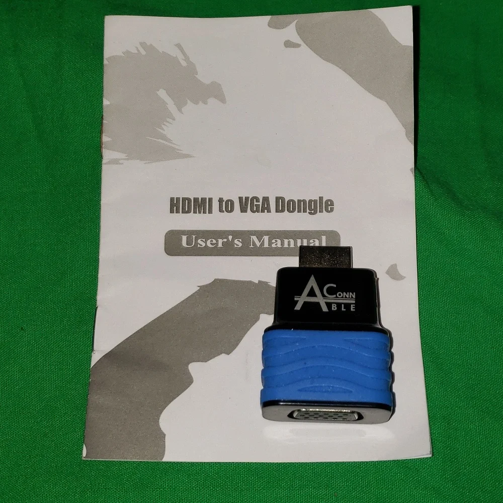 Aconn Cable HDMI to VGA Adapter with Manual New